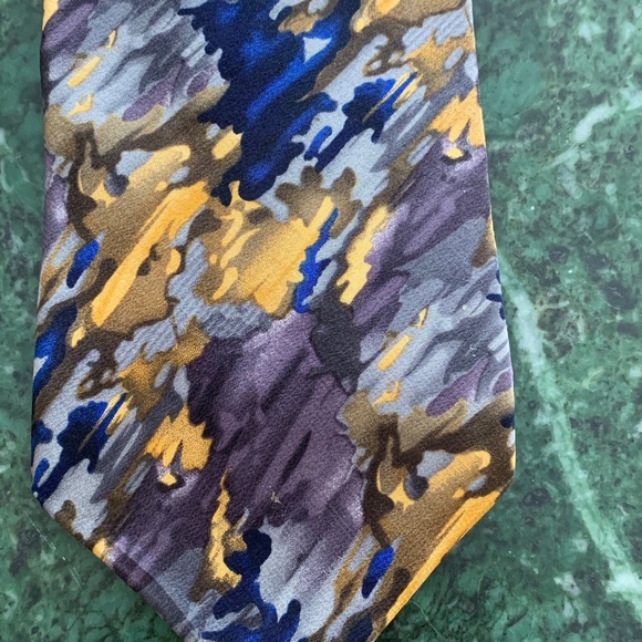 Vintage Men's Silk Designer Neckties/Lot of 10 - Picture 8 of 16